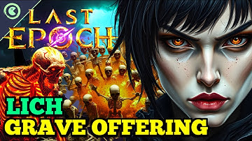 EVIL Sacrifice Lich — GEKKE Explosieschade | 1000+ corruptie | Last Epoch - Bouwgids