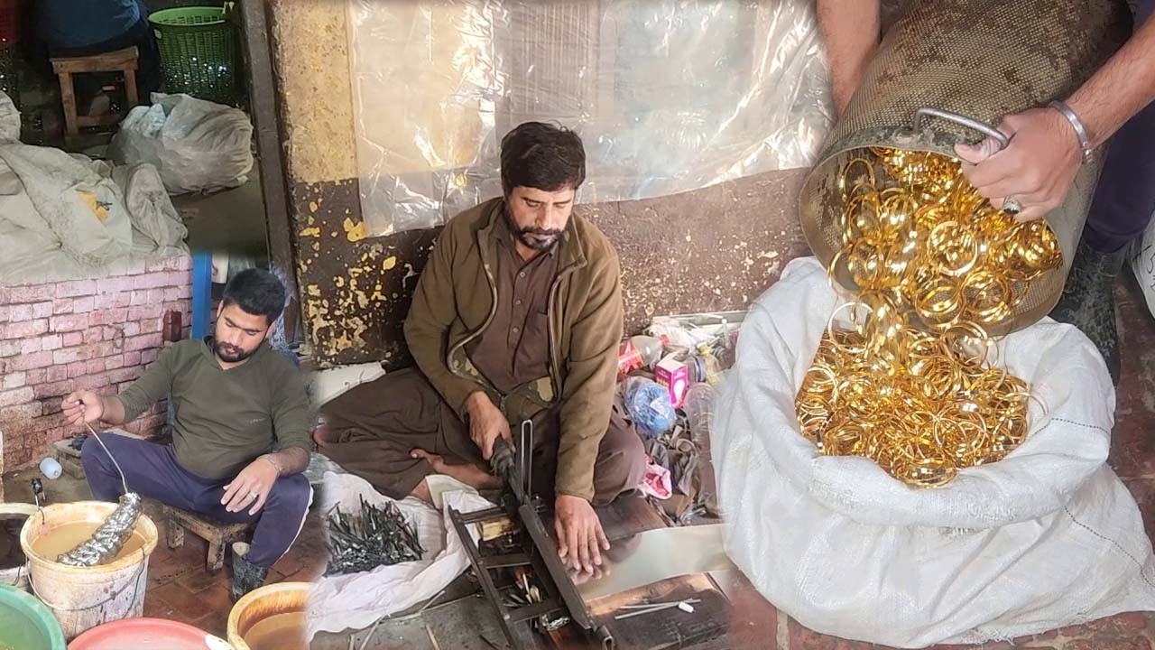 Inside the Gold Bangle Production Process | Bangles Made from Sheet