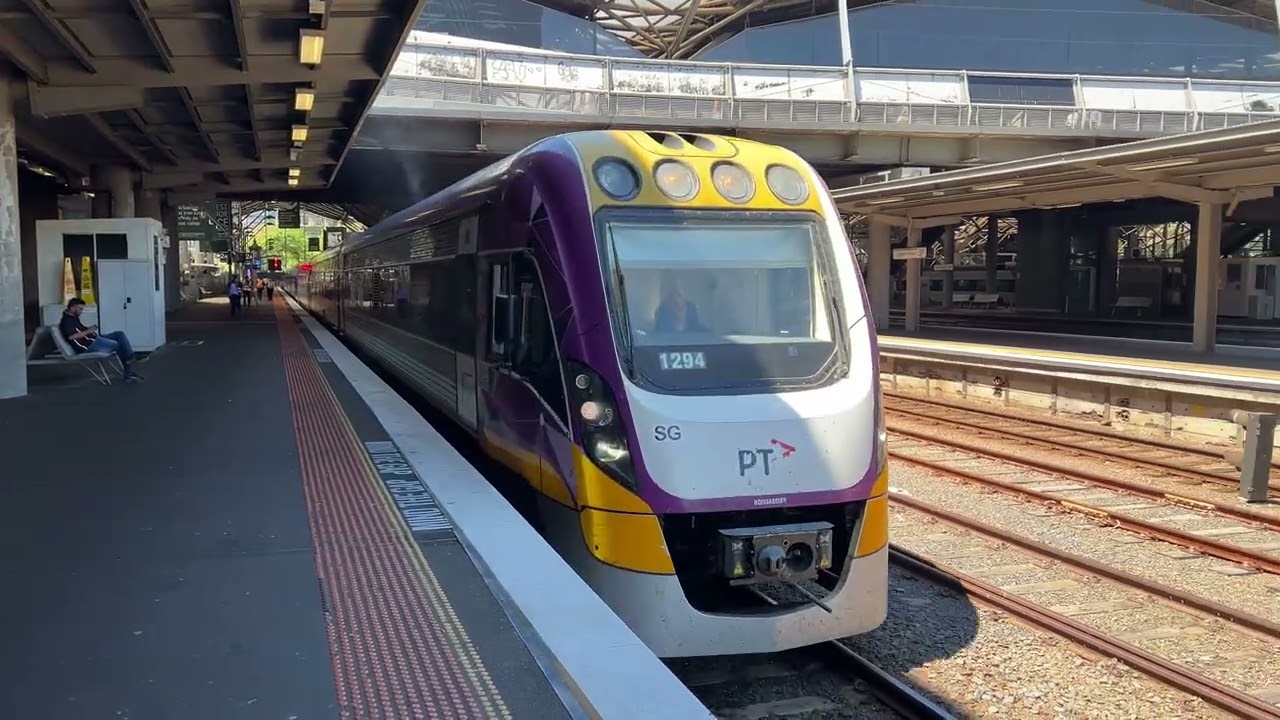 V/Line VS94 & VS98 Departing Southern Cross Station to Albury