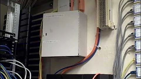 DSL Network Wiring Closet - ethernet and VOIP phone connections