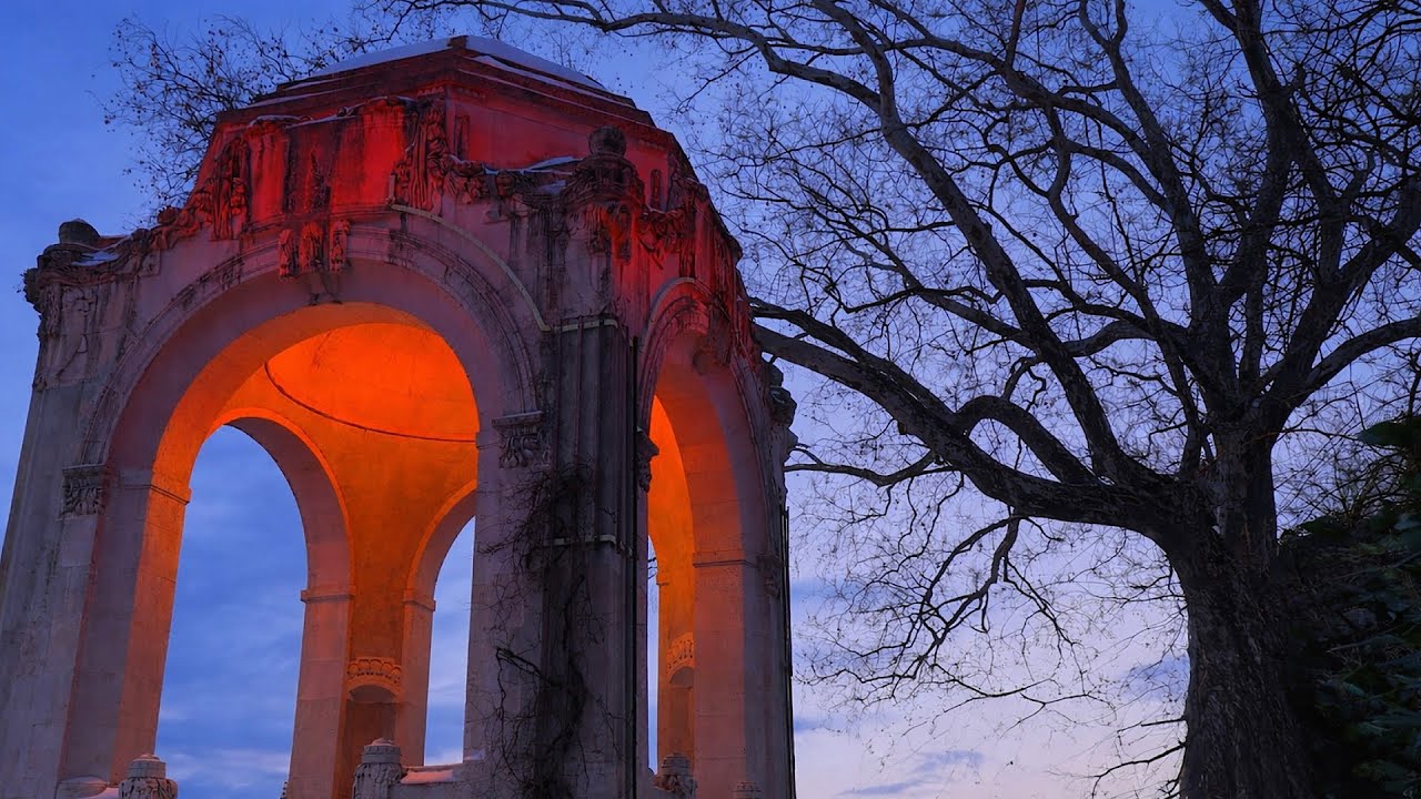 Vienna City Park | Public Winter Vibes | 4K