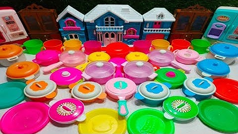 7:55 minutes satisfying with unboxing hello kitty kitchen set Asmr | tiny mini kitchen set review