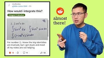 I know trig identities are involved but I got stuck & my notes are not helping! Reddit r/calculus