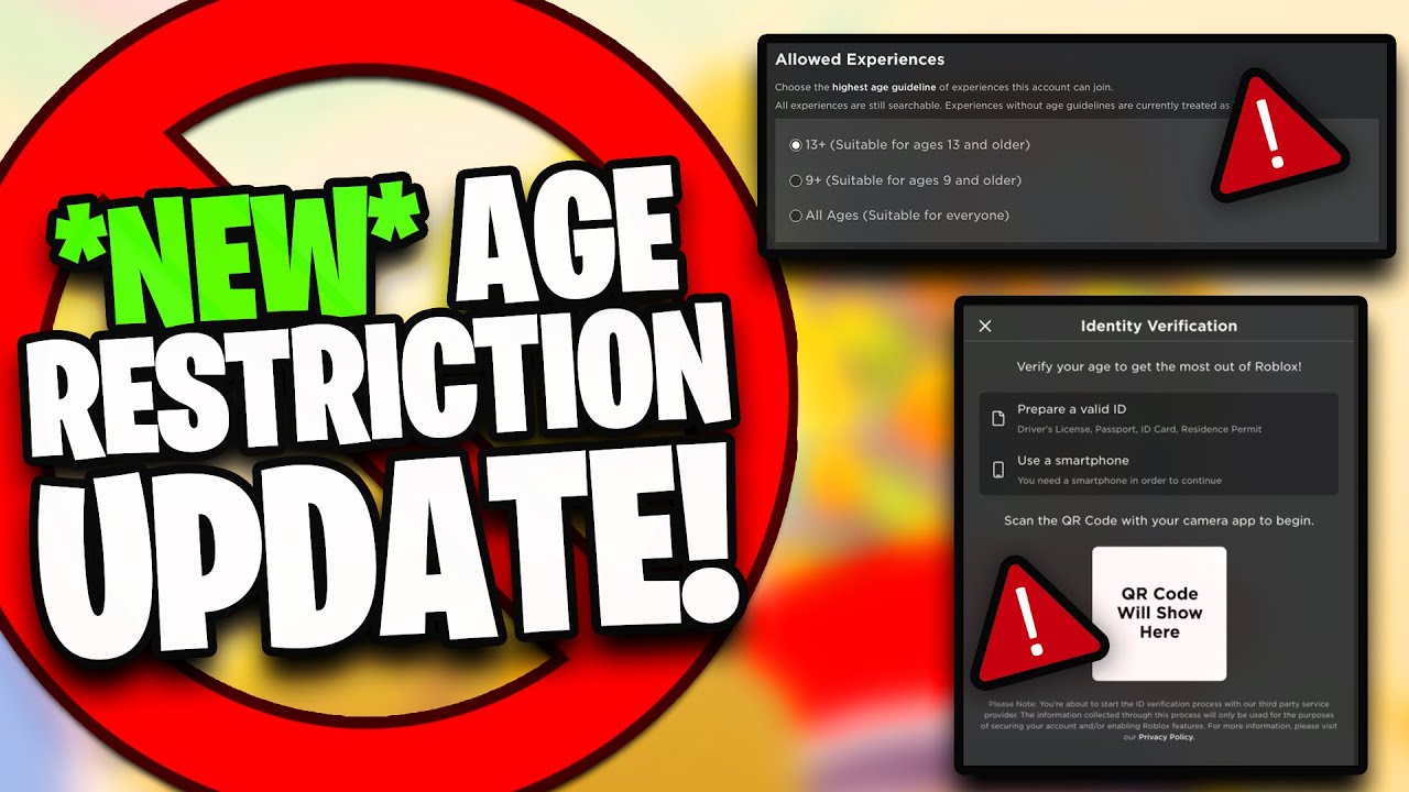 Roblox removes age restrictions from a number of controversial