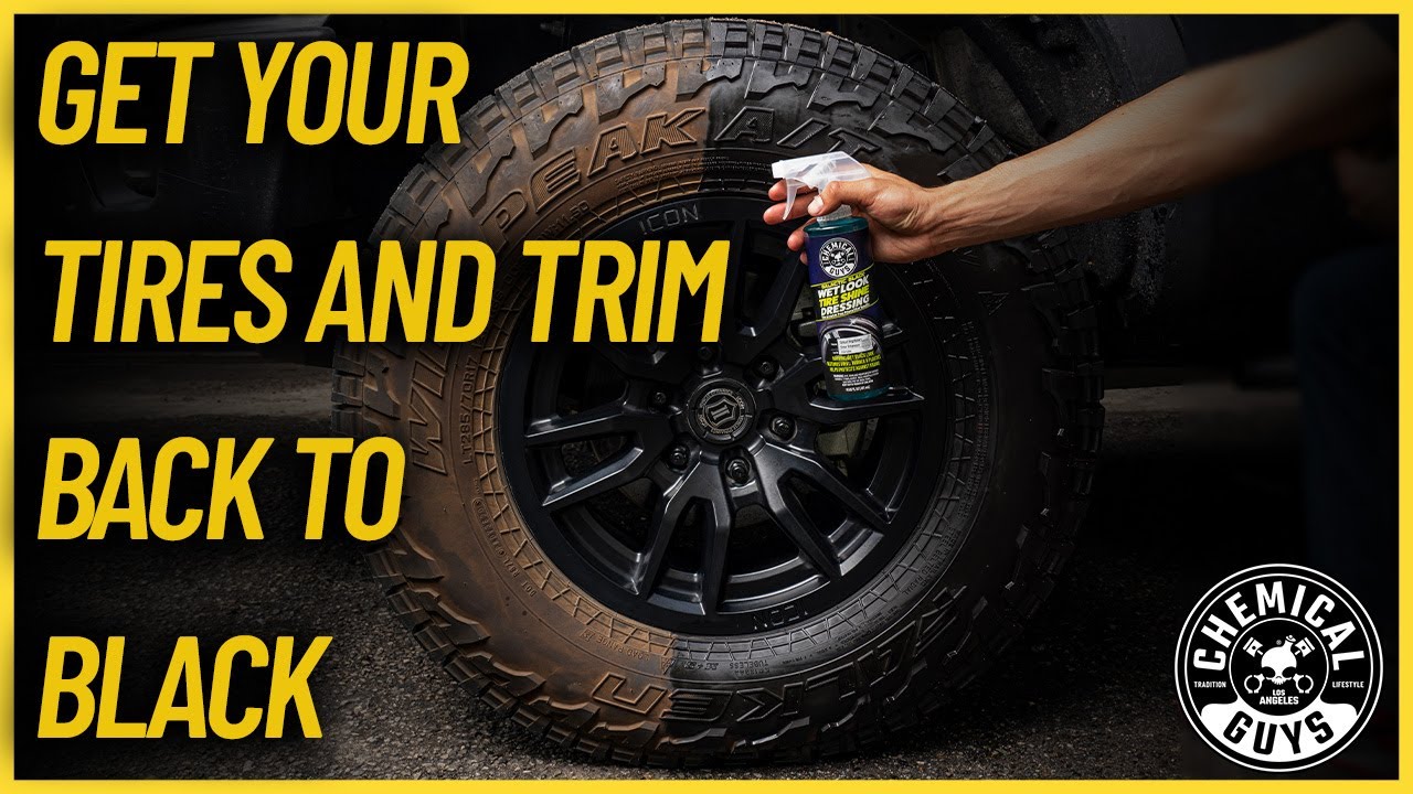 How To Revive A Deep Wet Shine to Dull Tires & Trim! - Chemical Guys 