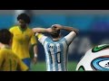 2014 Fifa World Cup Gameplay Xbox 360 - Una Final Argentina Vs Brasil, Siguen con su mal momento