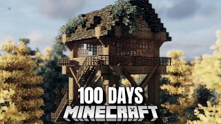 I Spent 100 days In Realistic Minecraft