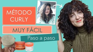 MÉTODO CURLY | EXPLICADO paso a paso: PRODUCTOS y RUTINA FÁCIL (RIZADO Y ONDULADO) | Joana Patikas