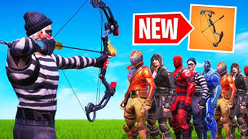 How Many People Can 1 ARROW KILL In FORTNITE?! (*NEW* Bow)