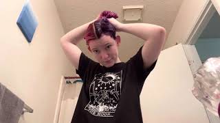 Red and purple split dye!!! Arctic fox