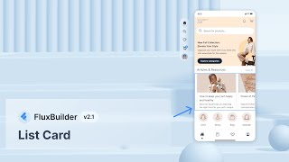 FluxBuilder 📗 List Card Layout (Best No-code Flutter App Builder 2026)