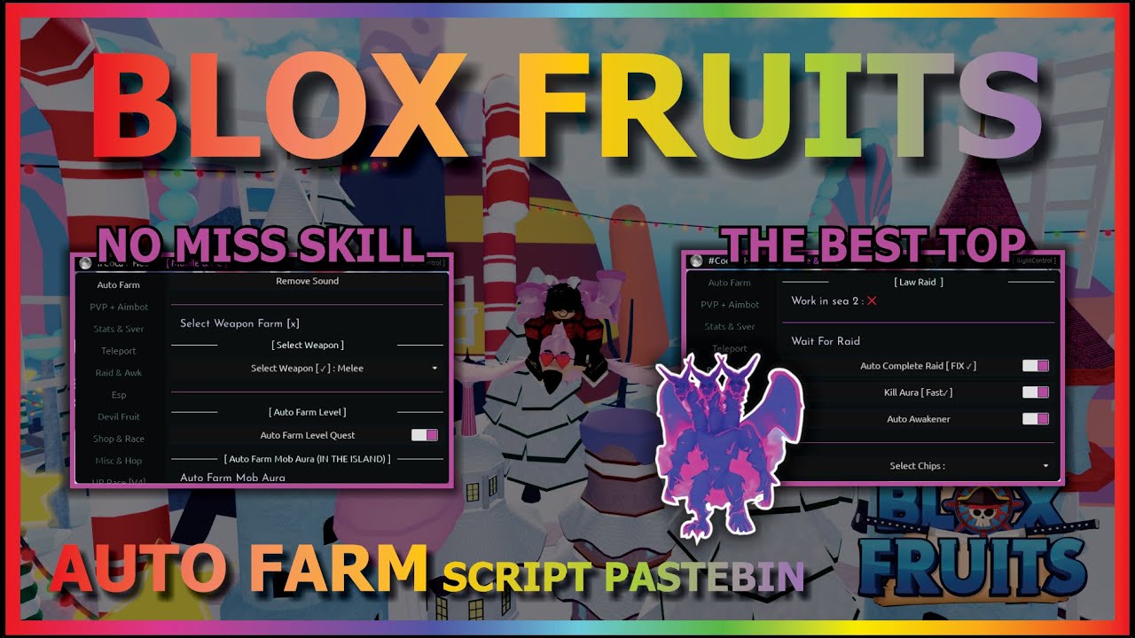 BLOX FRUITS Script Pastebin 2023 AUTO FARM FRUIT, HOP SERVER, FRUIT  FINDER