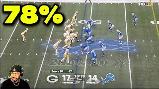 The Play That Boosted the Packers to a 78% Win Chance vs the Lions