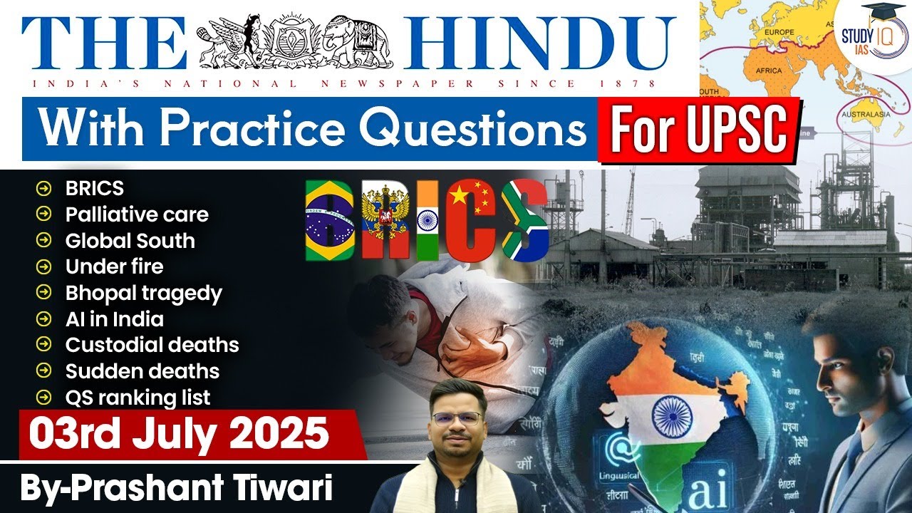 The Hindu Analysis | 3rd July 2025 | The Hindu News Paper Today With Practice Questions