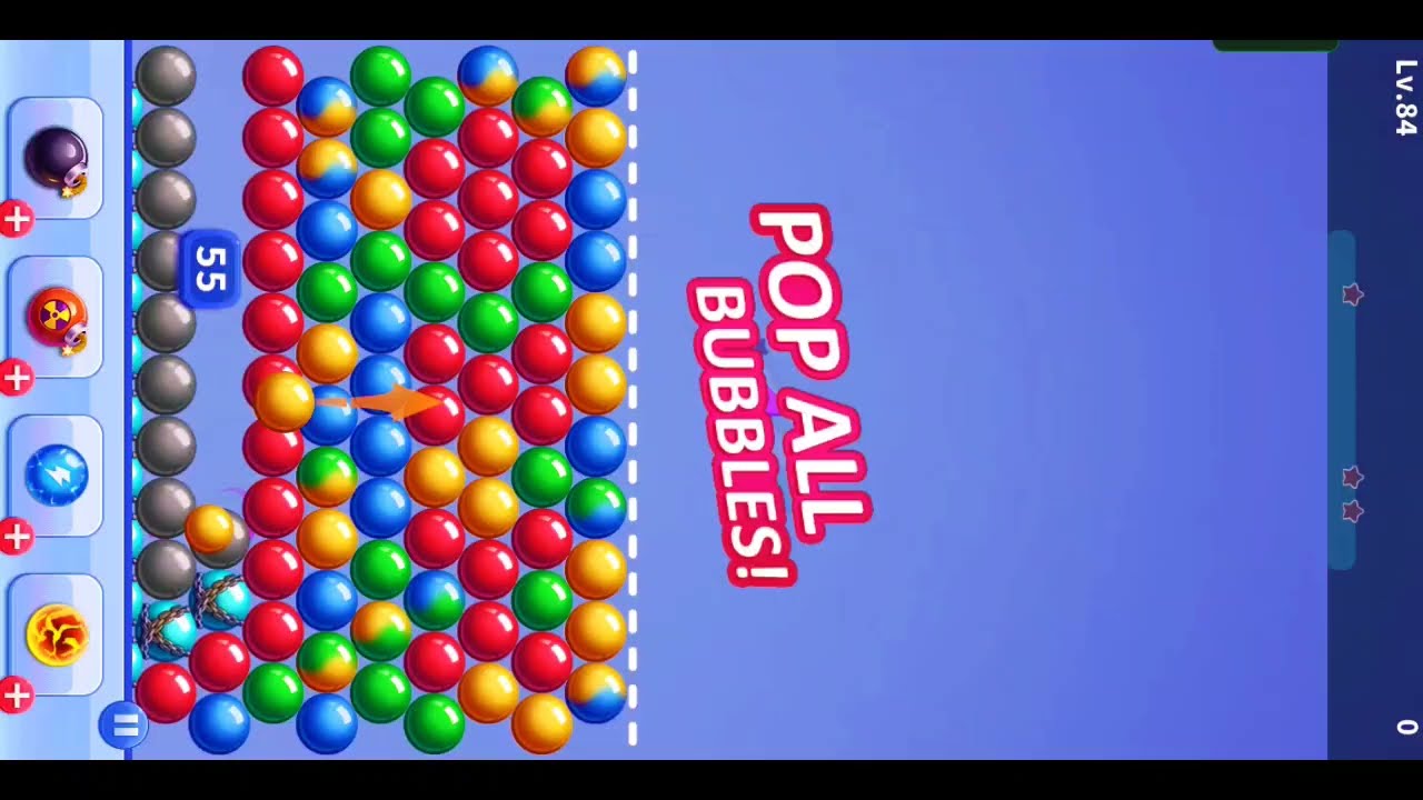 Bubble shooter Gameplay level 84-85 Android Gameplay ll new update 