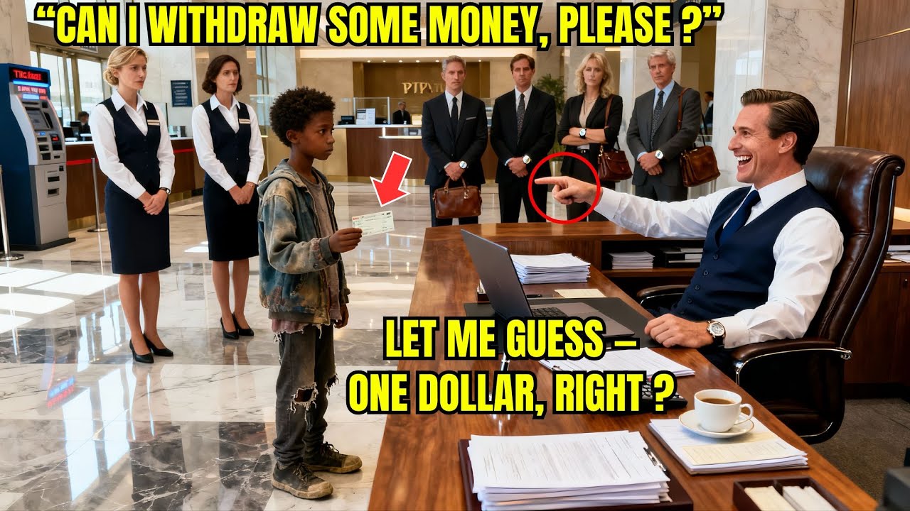 Black Kid Went to the Bank to Withdraw Money — Manager Laughed Until Seeing the Balance