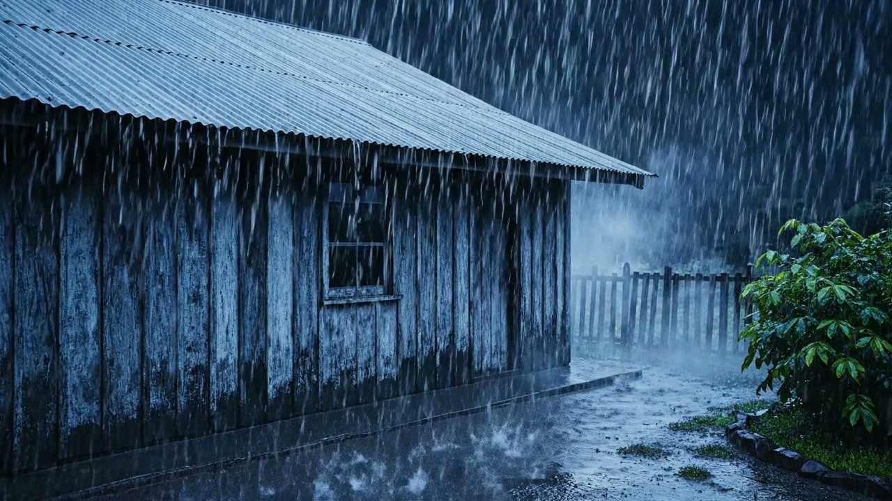 🔴 24/7 CHUVA para Sono Imediato e Alívio da Insônia – Tela Preta | Sons de Chuva Suave