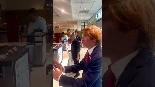 Trump stops by Chick-fil-A!