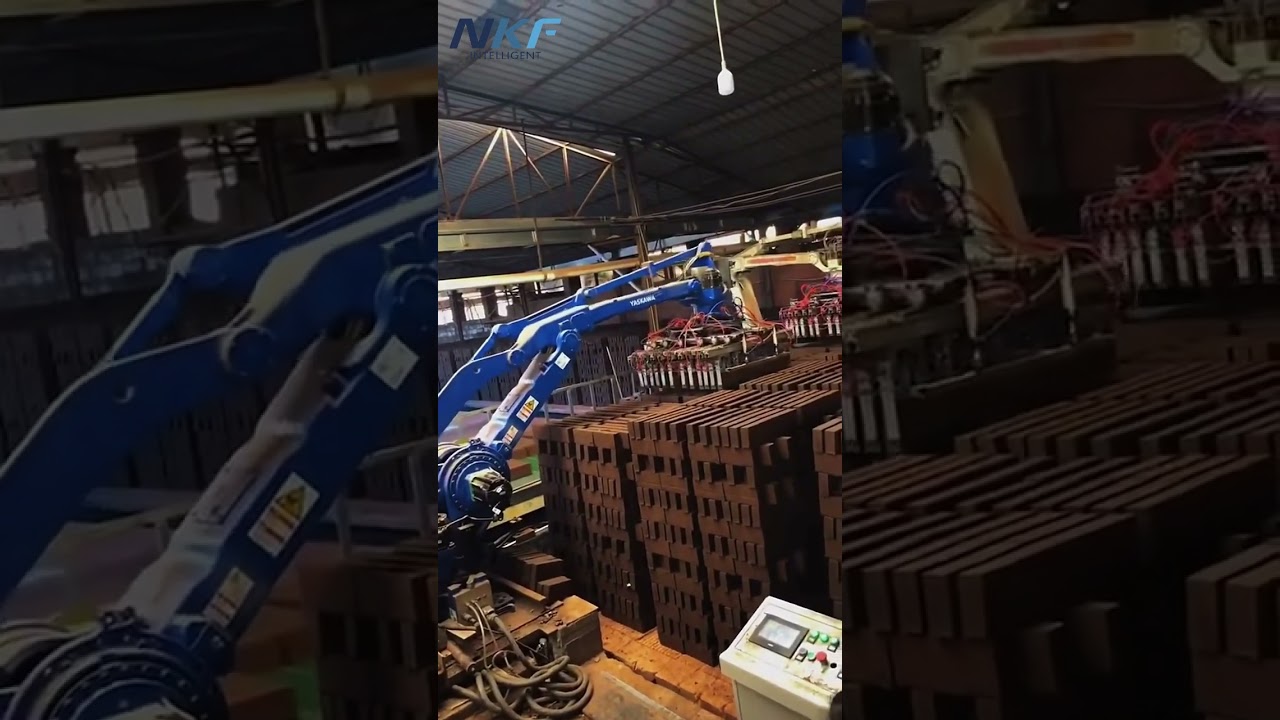 Yaskawa Robot Stacking Bricks – High-Speed Palletizing