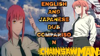 Makima English And Japanese Voice Comparison Chainsaw Man