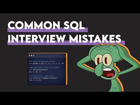SQL Job Interview Mistakes #1