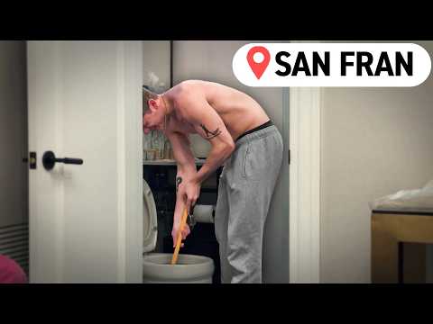 Unclogging My Hotel Toilet In San Francisco.