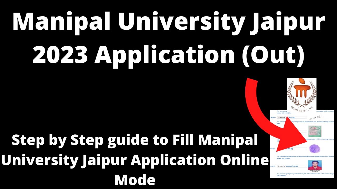 Manipal University Jaipur 2023: Application (Started)- How to Fill Application Form Online Mode