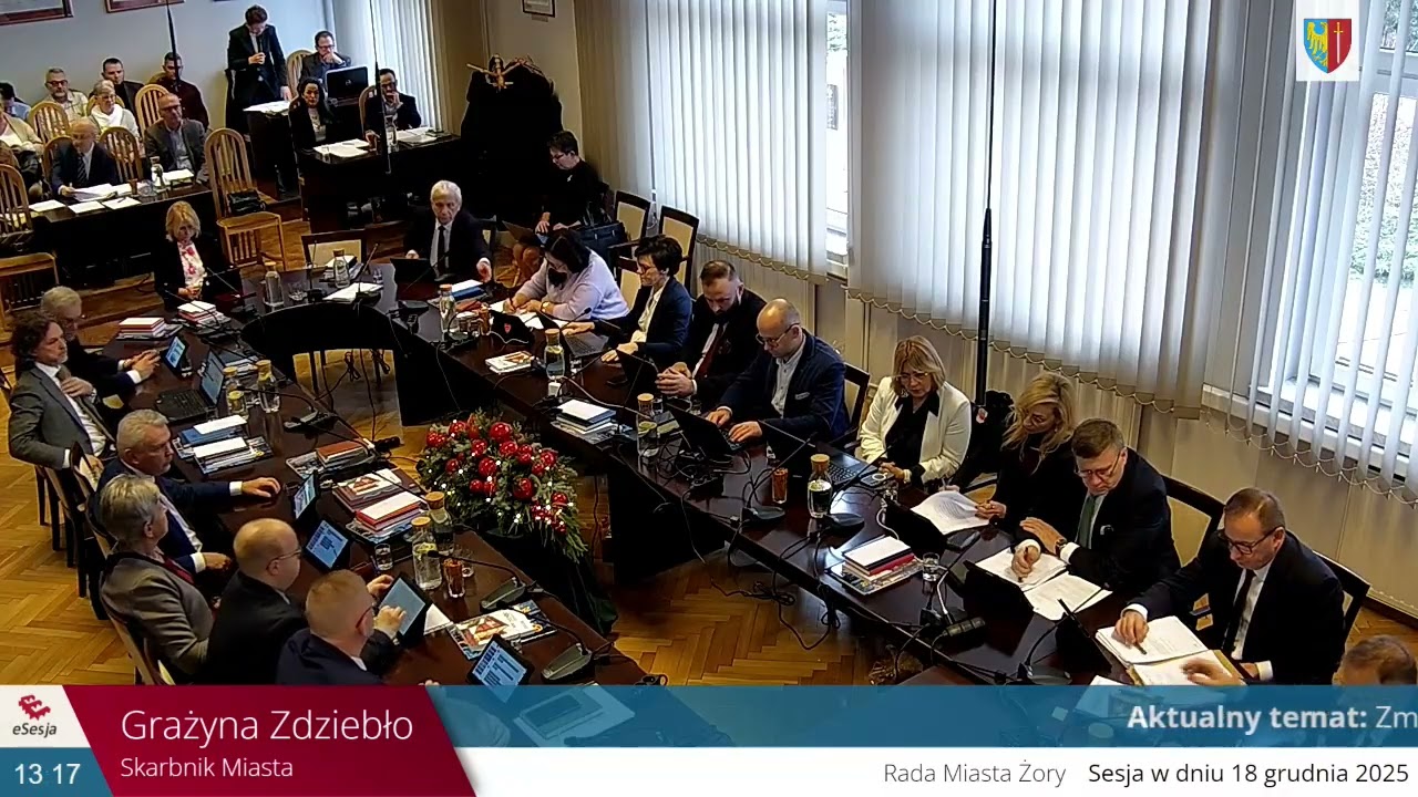 XXI SESJA RADY MIASTA ŻORY - 18.12.2025 r.