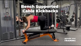 Bench Supported Cable Glute Kickbacks
