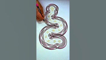 Watch what forms at the end – a snake made of box shapes! #spirographshr #satisfying #asmr #art