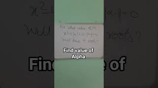 Find value of Alpha #viral #viralshorts #quadraticequation #catquant #maths #aptitude #mba #cat
