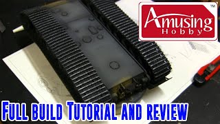 1/35th scale Amusing Hobby Panzerkampfwagen VII Löwe workable track tutorial