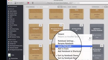 How to Leave and Delete an Evernote Notebook 2014 HD