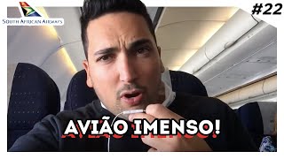 O que fazer dentro do avião? #22 Voando de Joanesburgo para Cape Town - Estevam Pelo Mundo