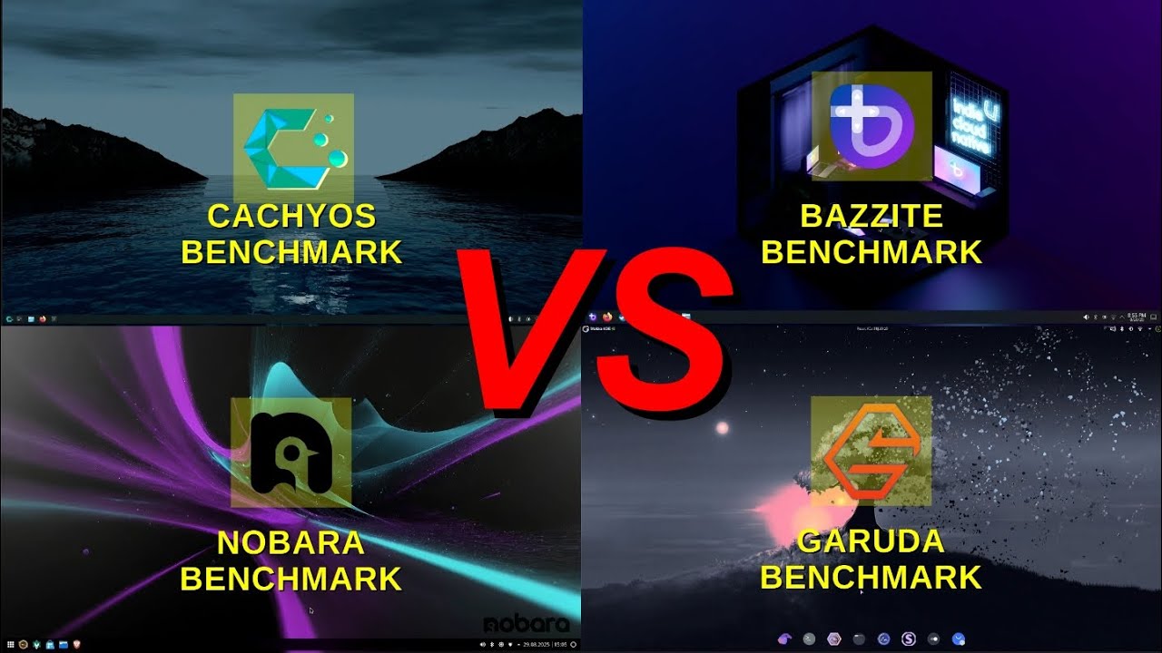 CachyOS vs Bazzite vs Nobara vs Garuda | Gaming FPS Benchmark Test ...