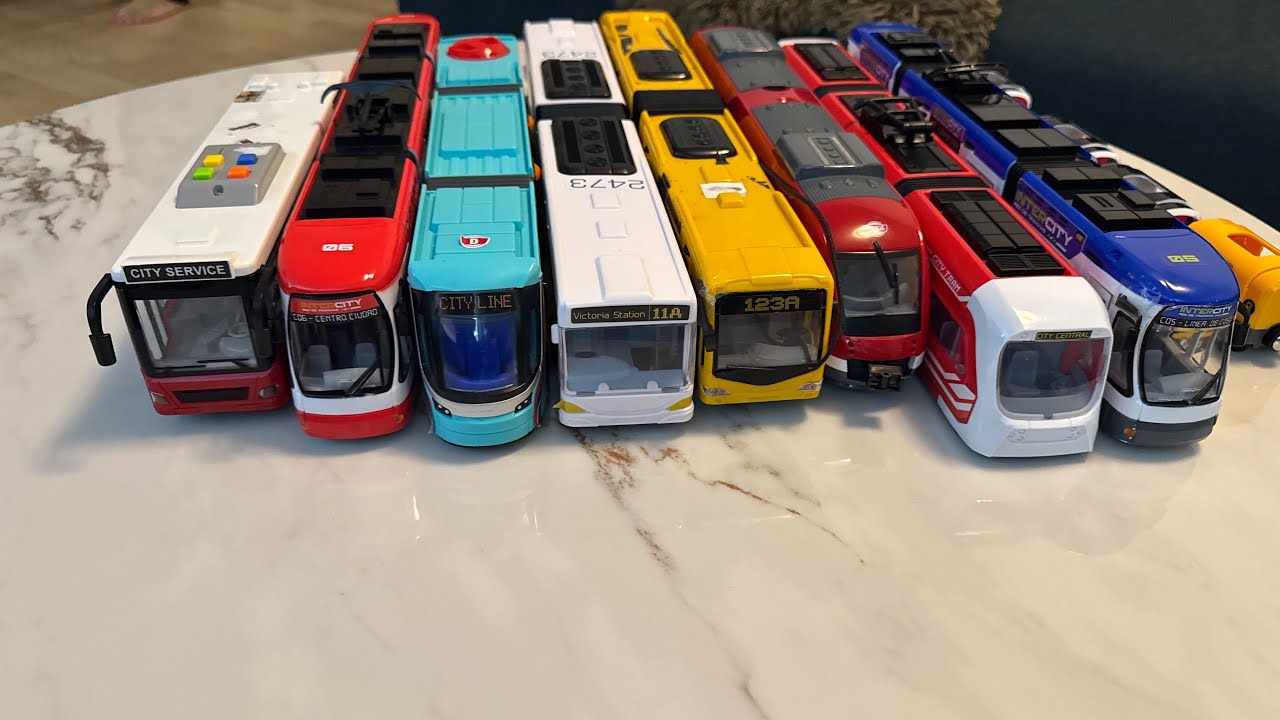 Relaxing Transport for Kids | Buses, Trains & Trams Passing By