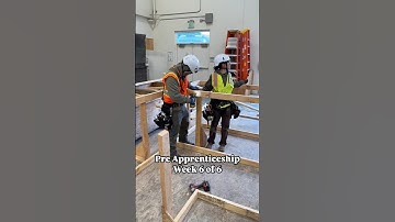 Building Handrail #norcalcarpenterstraining #union #carpenter #fyp #construction #apprentice