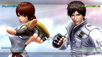 KOF XIV Yuri Vs Level 4 CPU Kyo (3-Round Special)