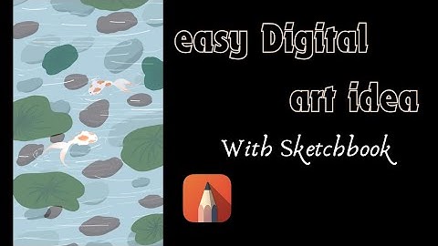 Step by step digital art tutorial. Easy drawing on Sketcbook app. Digital art idea #sketchbook #art