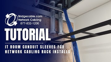 IT Room Conduit Sleeves for Network Data Cabling Racks Installs | CAT6 and Fiber Wiring Philadelphia