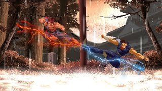 Evil Ryu Vs Kenshiro - Fist of the North Star X Street Fighter [Hokuto No Ken X Capcom][MUGEN Fight]