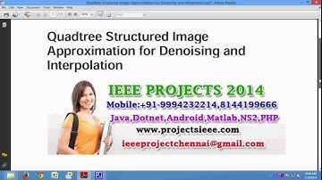 Quadtree Structured Image Approximation for Denoising and Interpolation