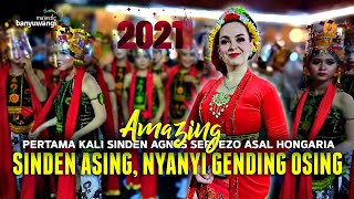 Wow.. Pertama kali Sinden Asing Asal Hongaria, Ngending Lagu Gandrung Banyuwangi