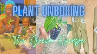 Green Escape unboxing Plant Mail with my mini me