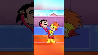 Robin vs Kid Flash RACE! #reels #teentitansgo #funny #dc #cartoon #shorts