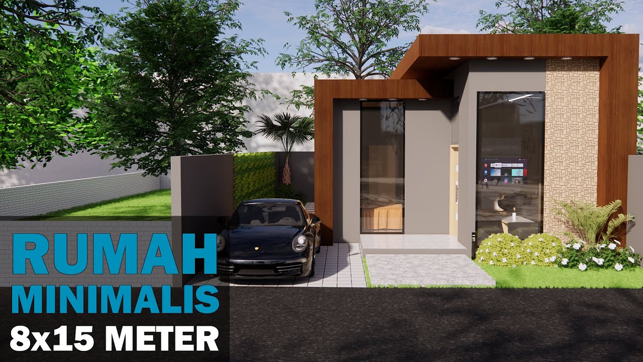  Desain  Rumah Minimalis  8x15 Meter Desain  Rumah TV  YouTube