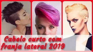 20 Ideias Cabelo Curto Com Franja Lateral 2019