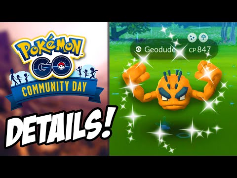 ALOLAN GEODUDE COMMUNITY DAY DETAILS! (Pokémon GO)