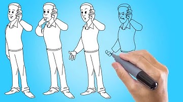 Explaindio Power Slides Collection - Upgrade 2 - Kevin on Cell Phone