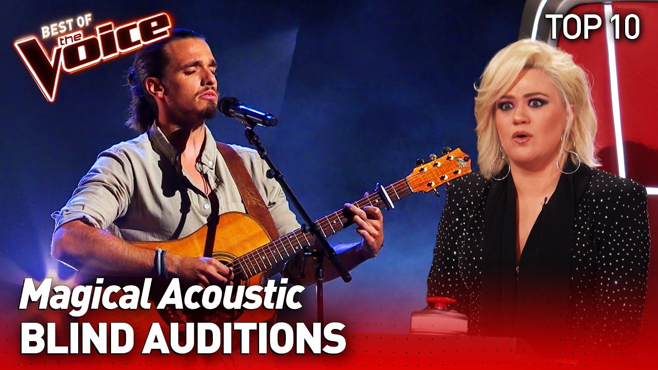 ⁣Incredible ACOUSTIC Blind Auditions in The Voice | TOP 10